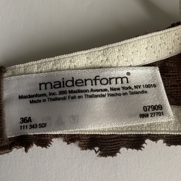 Maiden form One Tab Fit, size 36A, leopard print w/ brown lace, new - Picture 4 of 7